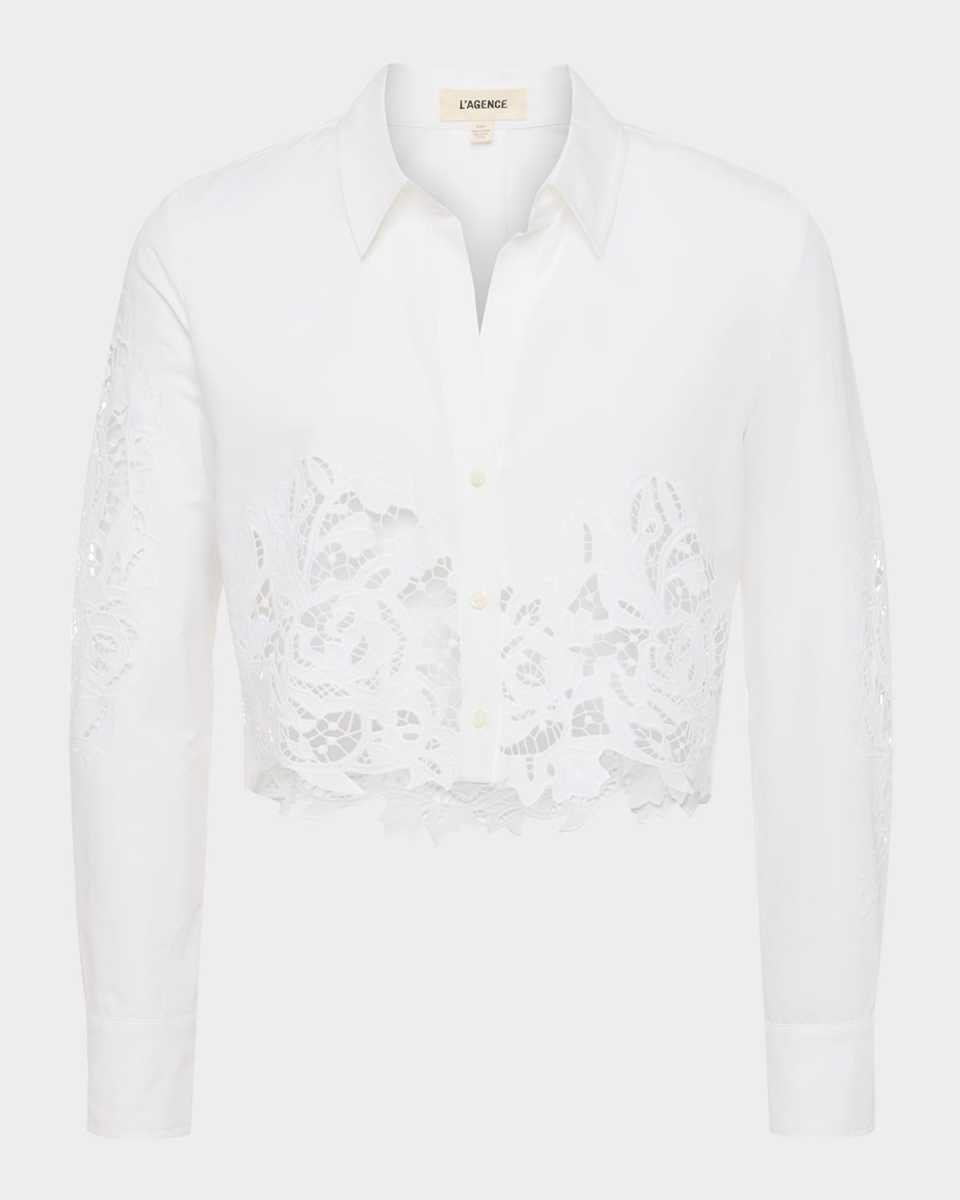 Seychelle Cropped Button-Front Shirt